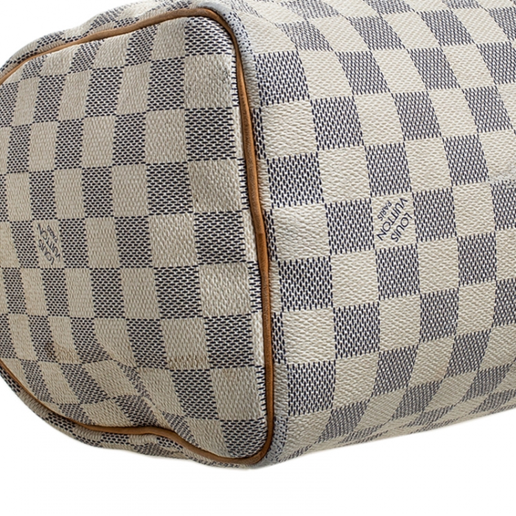 Pre Owned Louis Vuitton Damier Azur Canvas Speedy 25 Bag