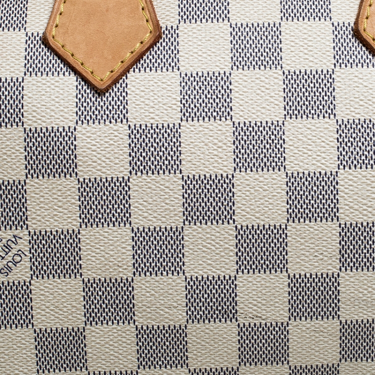 Pre Owned Louis Vuitton Damier Azur Canvas Speedy 25 Bag