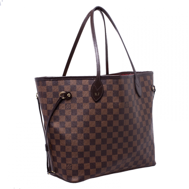 Pre Owned Louis Vuitton Damier Ebene Canvas Neverfull MM Bag
