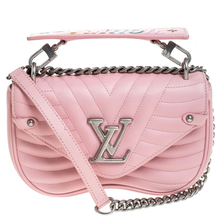 Louis Vuitton Smoothie Pink Leather New Wave Chain PM Bag Louis Vuitton