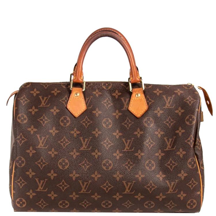 Pre Owned Louis Vuitton Monogram Canvas Speedy 35