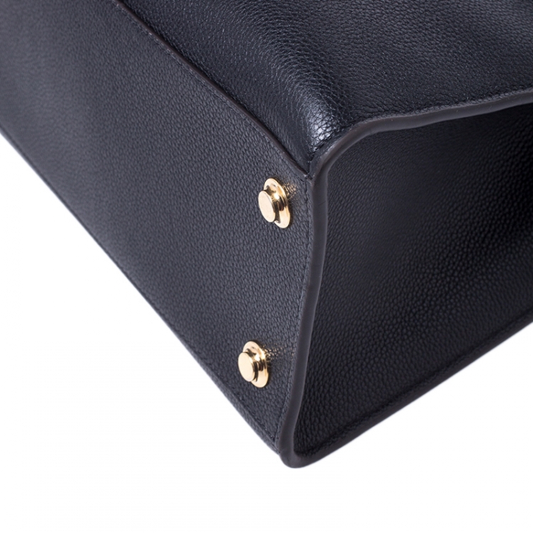 Pre Owned Louis Vuitton Black Leather City Steamer MM Bag