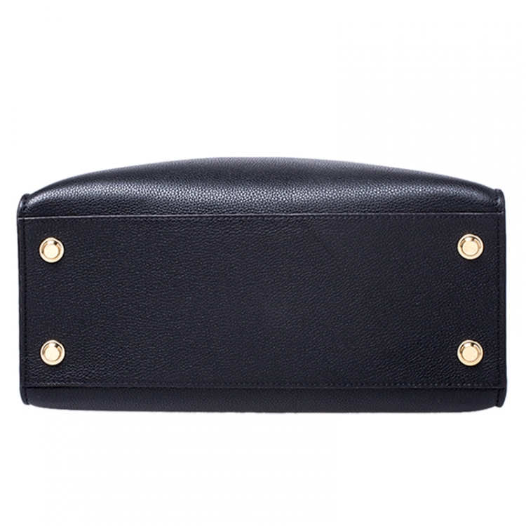 Pre Owned Louis Vuitton Black Leather City Steamer MM Bag
