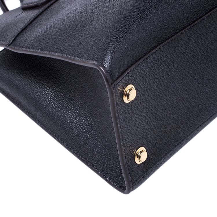 Pre Owned Louis Vuitton Black Leather City Steamer MM Bag