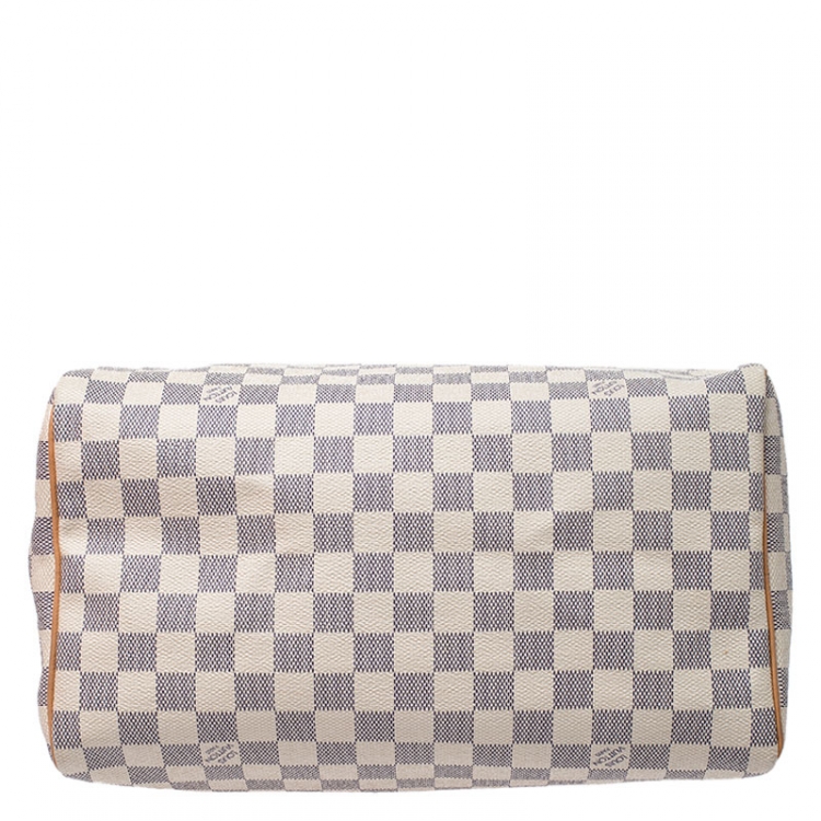 Pre Owned Louis Vuitton Damier Azur Canvas Speedy 30 Bag