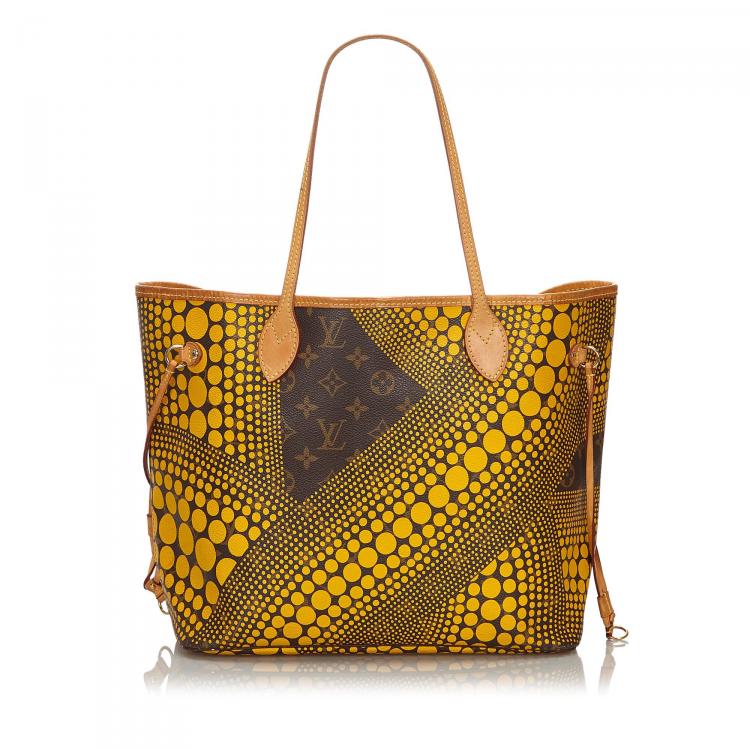 Pre Owned Louis Vuitton Monogram Kusama Neverfull MM
