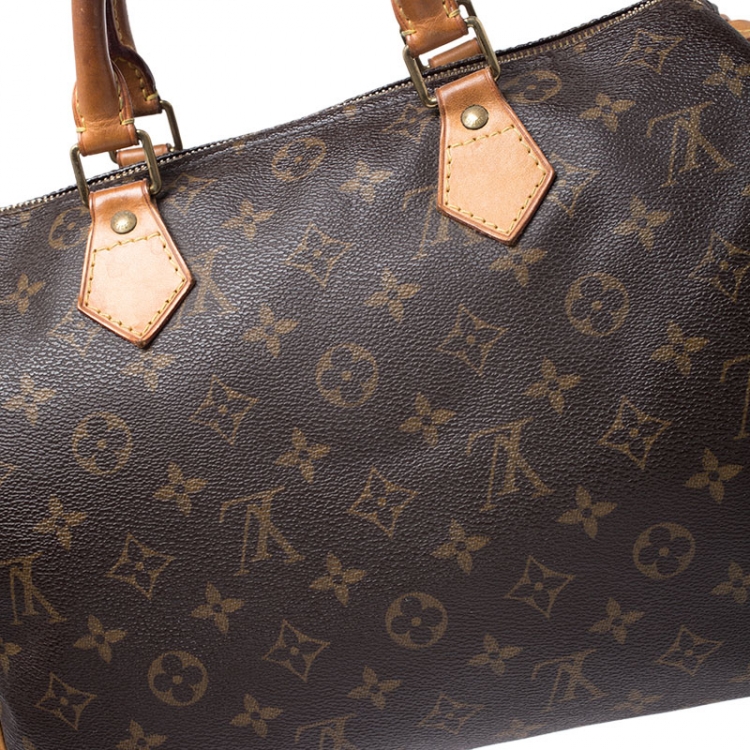 Pre Owned Louis Vuitton Monogram Canvas Speedy 30 Bag
