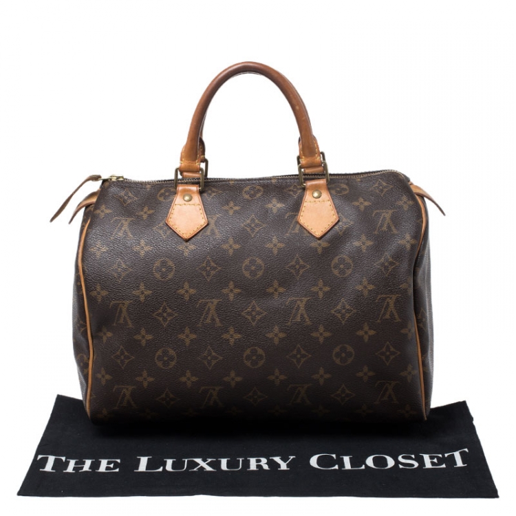 Pre Owned Louis Vuitton Monogram Canvas Speedy 30 Bag