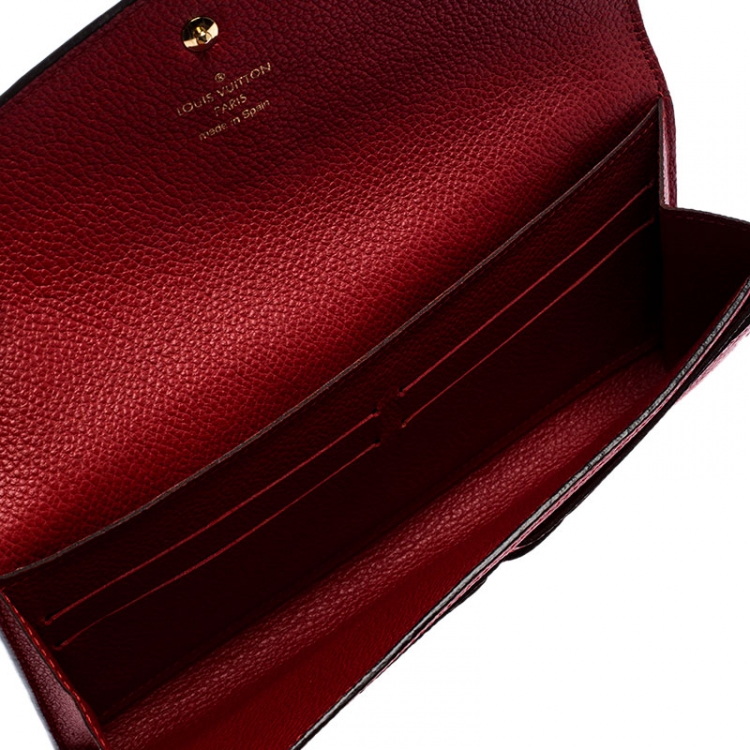 Louis Vuitton Cherry Monogram Empreinte Leather Sarah Wallet Louis Vuitton