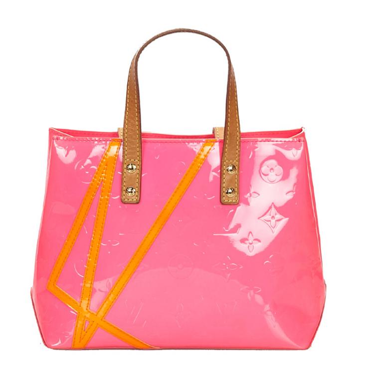 Louis Vuitton Neon Pink Monogram Vernis Limited Edition Robert Wilson Reade  PM Bag Louis Vuitton