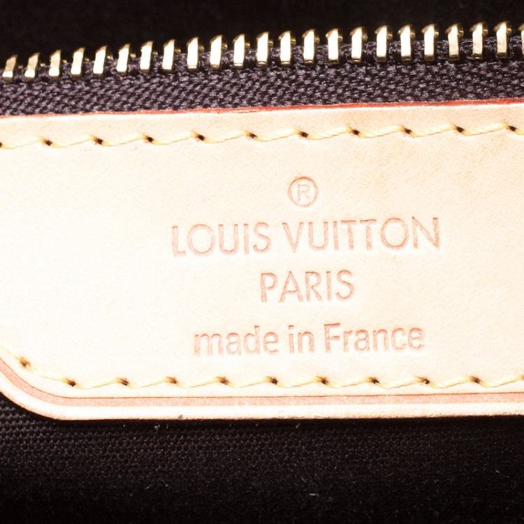 Pre Owned Louis Vuitton Amarante Monogram Vernis Brea MM Bag