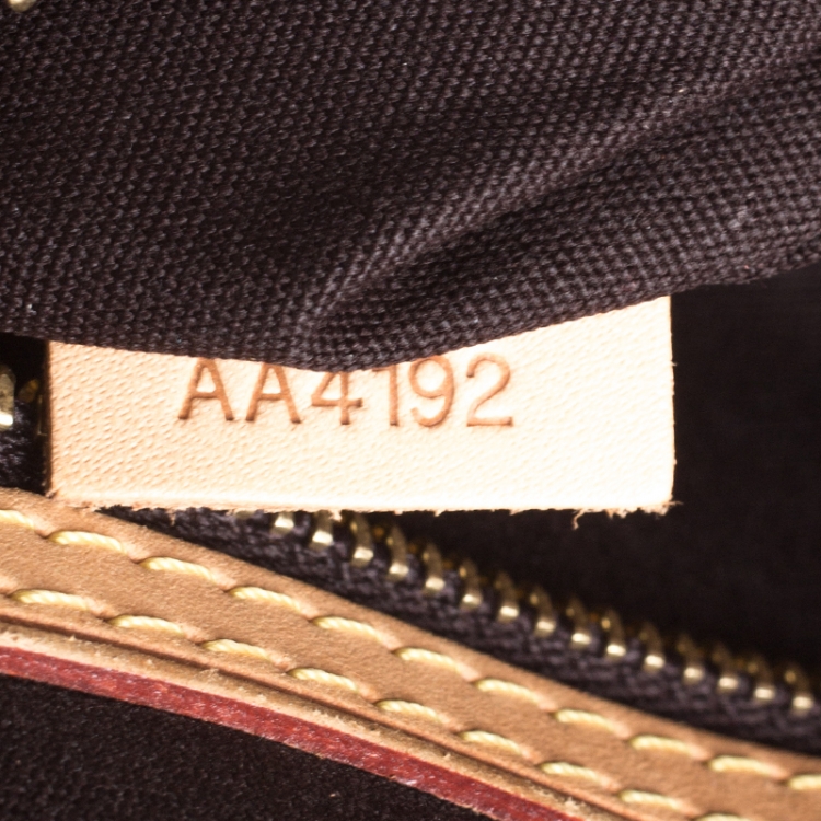 Pre Owned Louis Vuitton Amarante Monogram Vernis Brea MM Bag