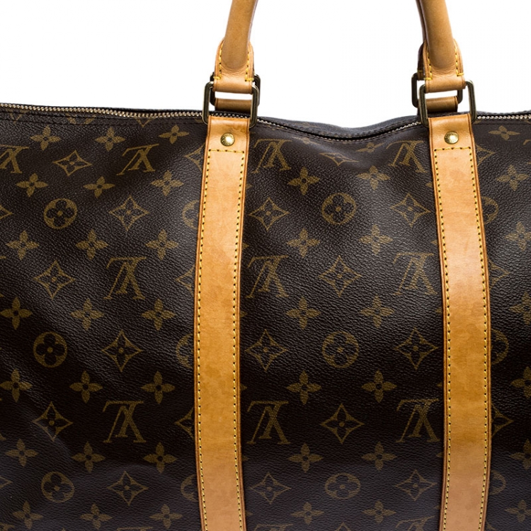 Pre Owned Louis Vuitton Monogram Canvas Keepall 50 Bag