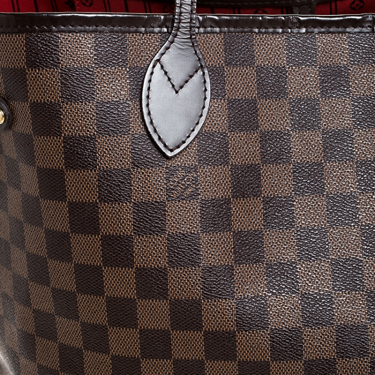 Pre Owned Louis Vuitton Damier Ebene Canvas Neverfull GM Bag