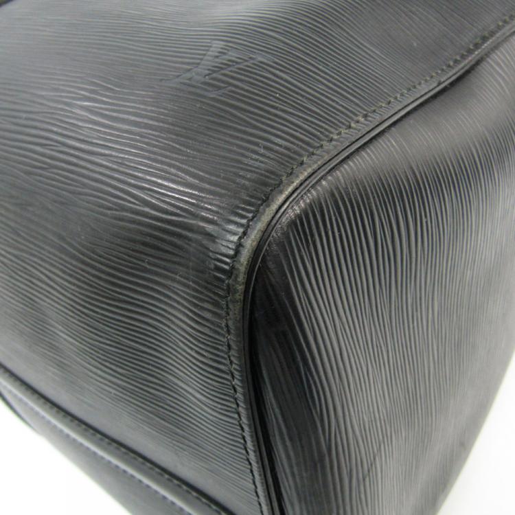 Pre Owned Louis Vuitton Noir Epi Leather Keepall 50 Bag