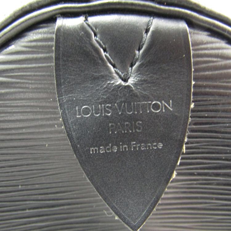 Pre Owned Louis Vuitton Noir Epi Leather Keepall 50 Bag