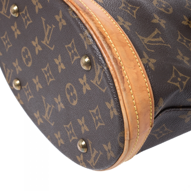 Pre Owned Louis Vuitton Monogram Canvas Petit Bucket Bag