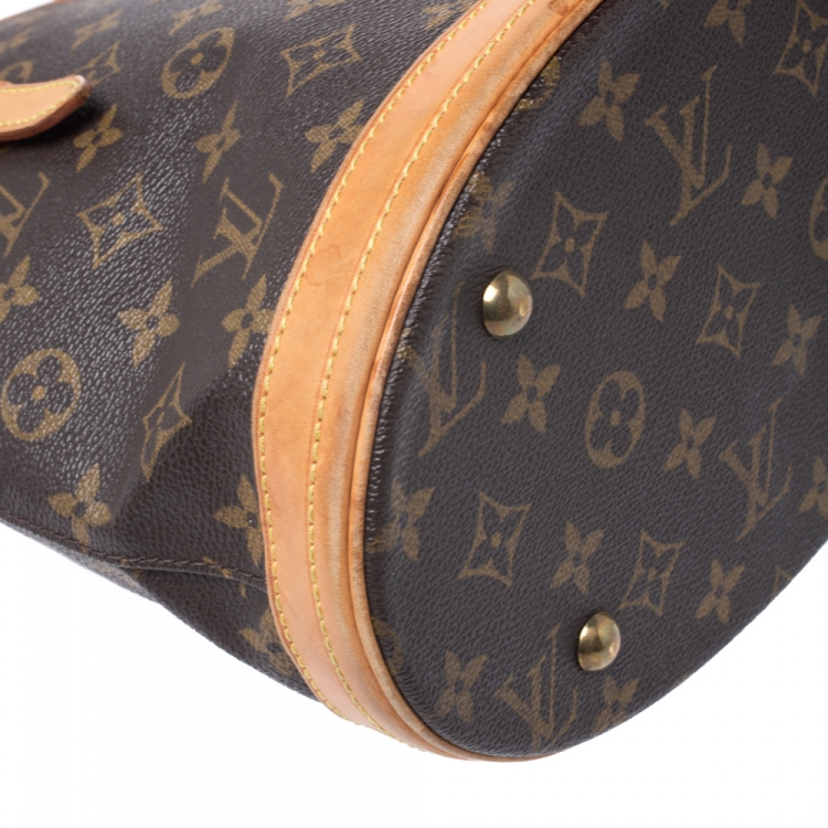 Pre Owned Louis Vuitton Monogram Canvas Petit Bucket Bag