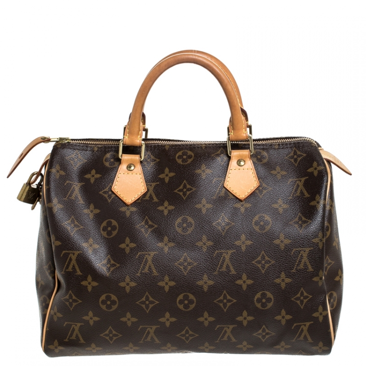 Pre Owned Louis Vuitton Monogram Canvas Speedy 30 Bag