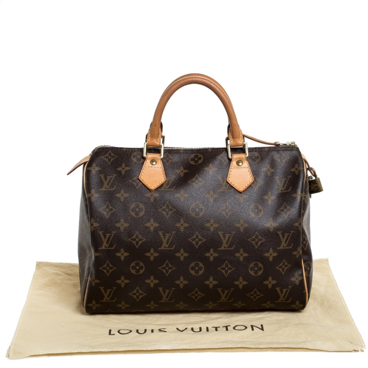 Pre Owned Louis Vuitton Monogram Canvas Speedy 30 Bag