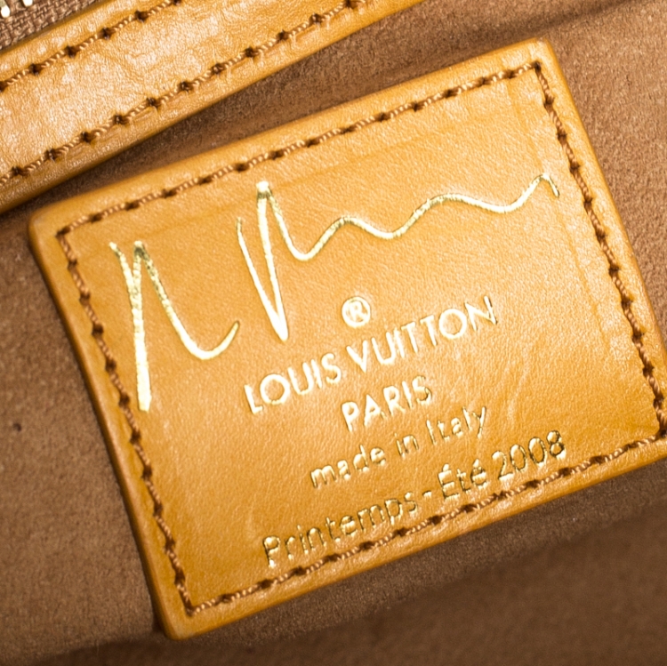 Pre Owned Louis Vuitton Limited Edition Richard Prince Monogram Watercolor Aquarelle Jamais Bag