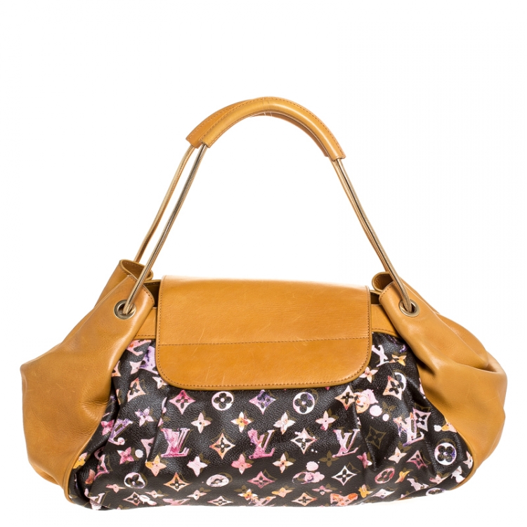 Pre Owned Louis Vuitton Limited Edition Richard Prince Monogram Watercolor Aquarelle Jamais Bag