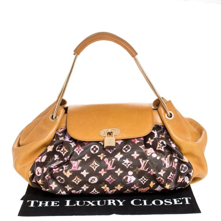 Pre Owned Louis Vuitton Limited Edition Richard Prince Monogram Watercolor Aquarelle Jamais Bag