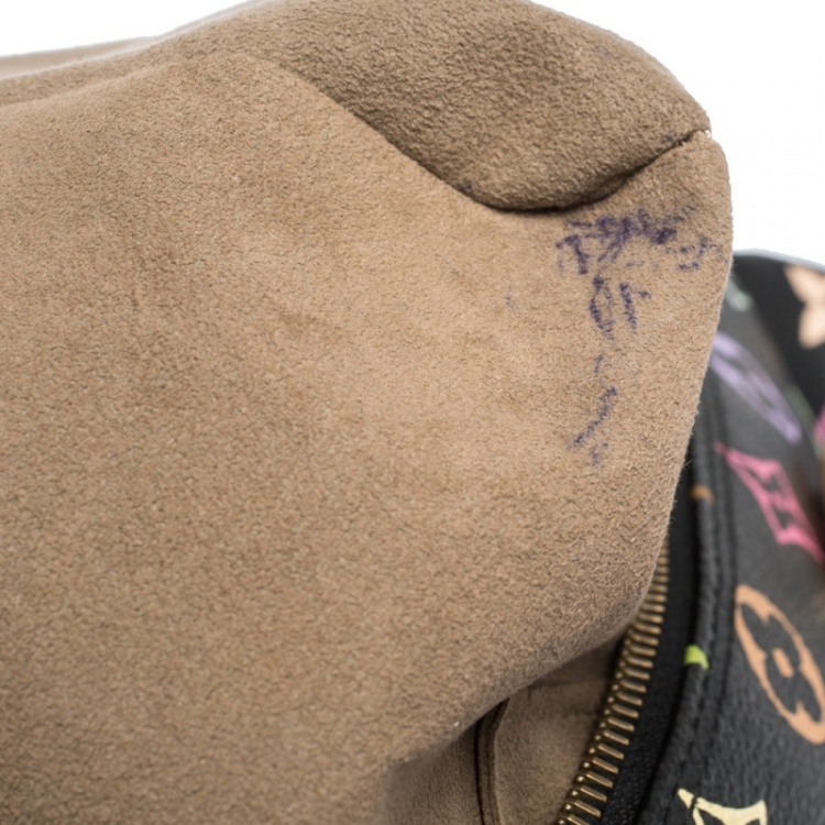 Pre Owned Louis Vuitton Black Multicolore Monogram Canvas Speedy 30 Bag