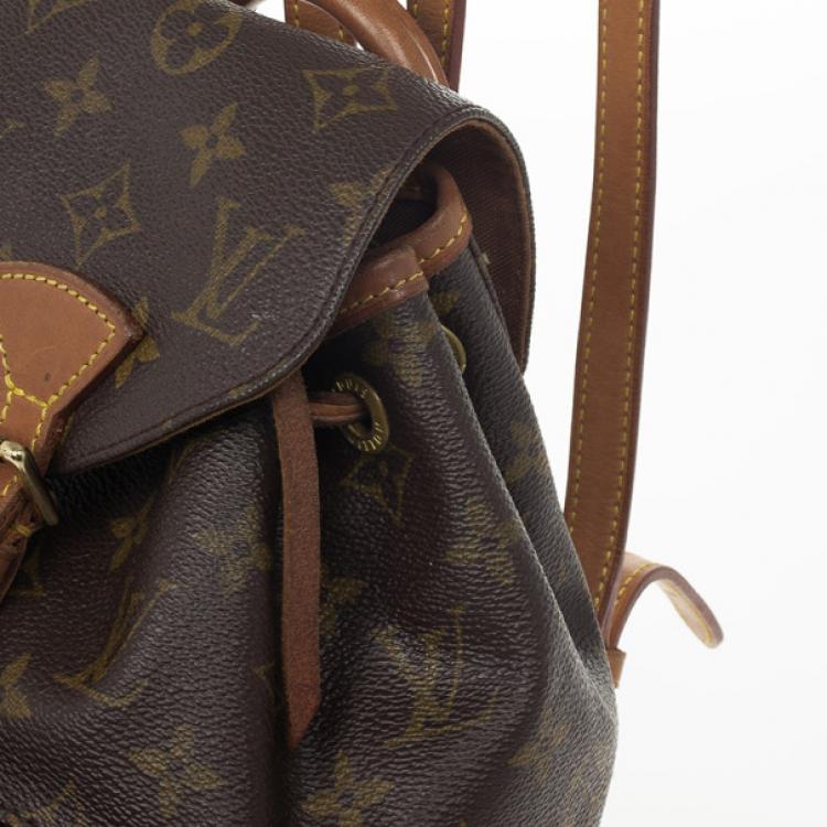 Pre Owned Louis Vuitton Monogram Montsouris PM Backpack 