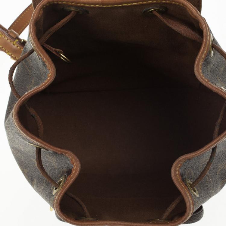 Pre Owned Louis Vuitton Monogram Montsouris PM Backpack 