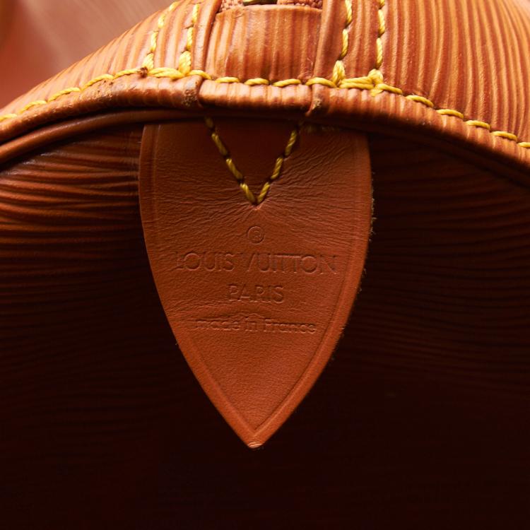 Pre Owned Louis Vuitton Brown Epi Leather Keepall 50 Bag