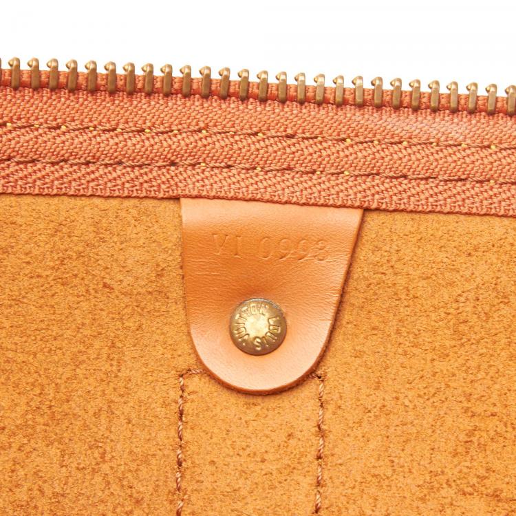 Pre Owned Louis Vuitton Brown Epi Leather Keepall 50 Bag