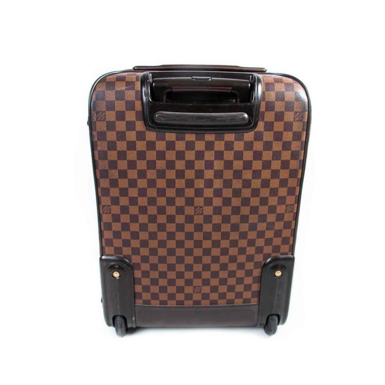 Pre Owned Louis Vuitton Damier Ebene Canvas Business Pegase Legere 55 Luggage Bag