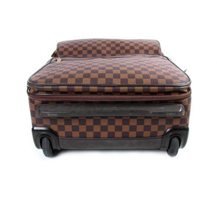 Pre Owned Louis Vuitton Damier Ebene Canvas Business Pegase Legere 55 Luggage Bag