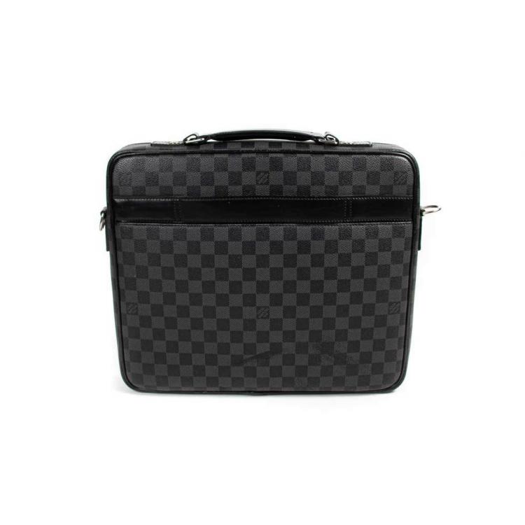 Pre Owned Louis Vuitton Damier Graphite Canvas Steeve Briefcase Bag