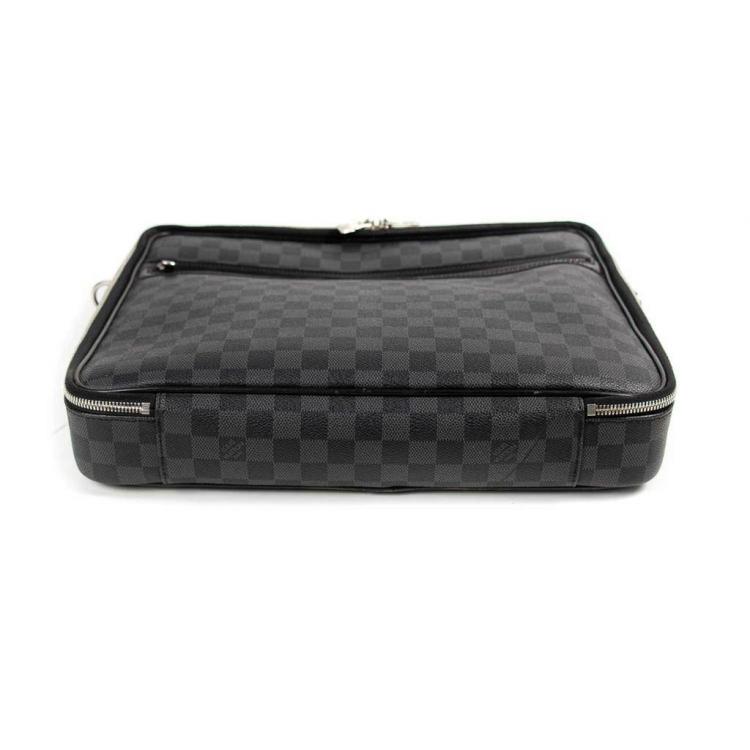 Pre Owned Louis Vuitton Damier Graphite Canvas Steeve Briefcase Bag