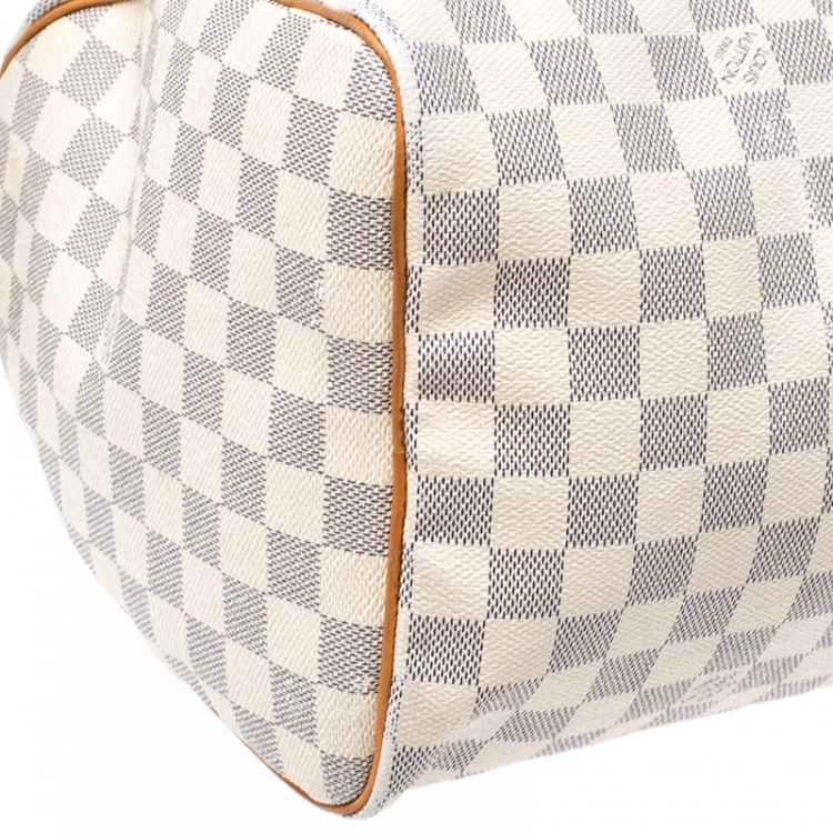 Pre Owned Louis Vuitton Damier Azur Canvas Speedy 35 Bag