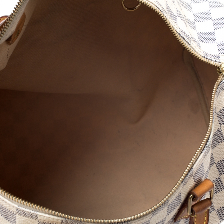Pre Owned Louis Vuitton Damier Azur Canvas Speedy 35 Bag
