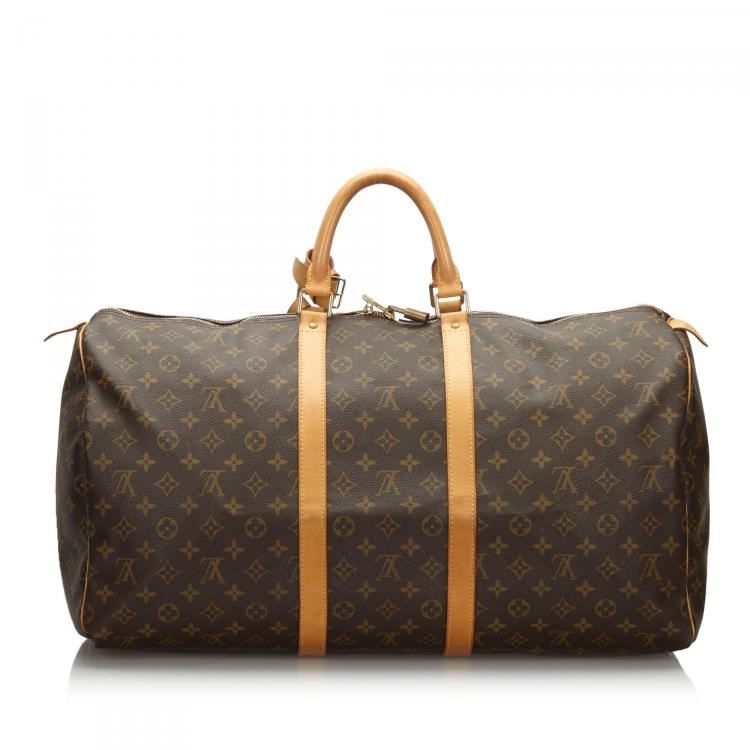 Pre Owned Louis Vuitton Monogram Canvas Keepall 55 Bag