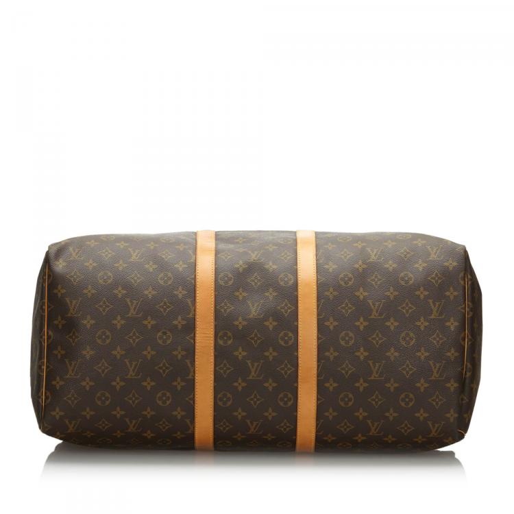 Pre Owned Louis Vuitton Monogram Canvas Keepall 55 Bag
