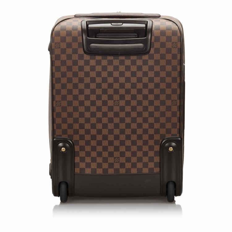 Pre Owned Louis Vuitton Damier Ebene Canvas Business Pegase Legere 55 Luggage Bag