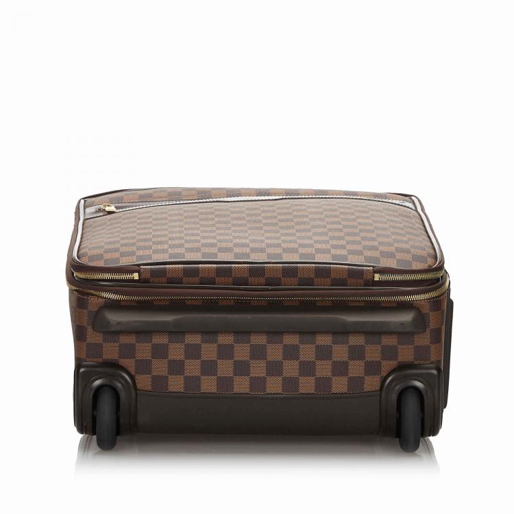 Pre Owned Louis Vuitton Damier Ebene Canvas Business Pegase Legere 55 Luggage Bag