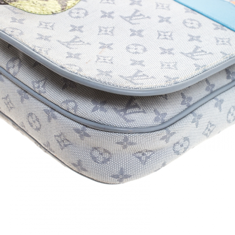 Pre Owned Louis Vuitton Grey Monogram Limited Edition Patchwork Conte de Fees Musette Bag