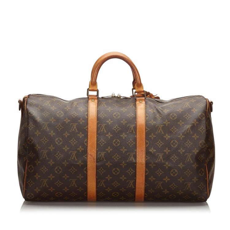 Pre Owned Louis Vuitton Monogram Canvas Keepall Bandouliere 60 Bag