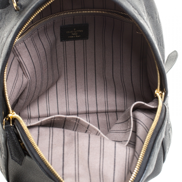 Pre Owned Louis Vuitton Black Empreinte Leather Sorbonne Backpack