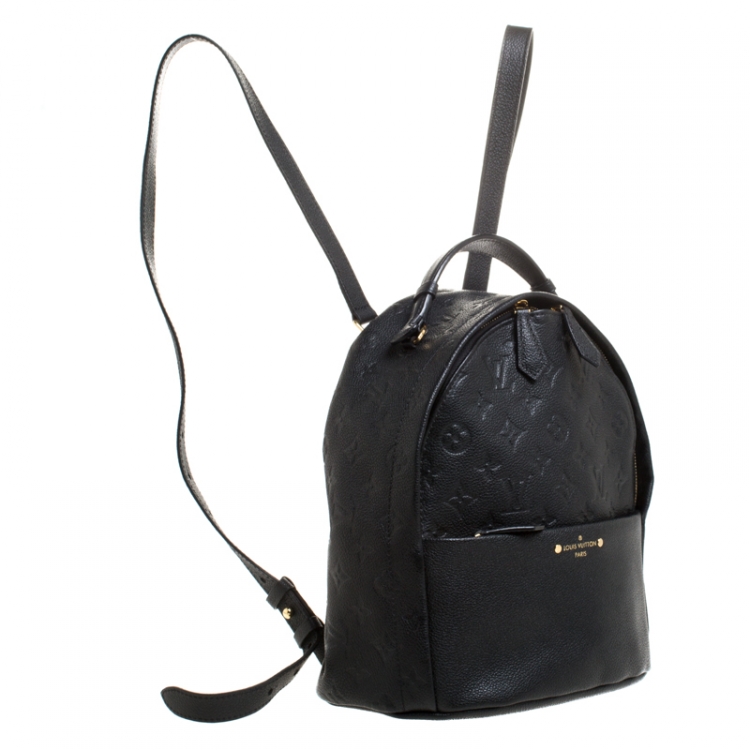 Pre Owned Louis Vuitton Black Empreinte Leather Sorbonne Backpack