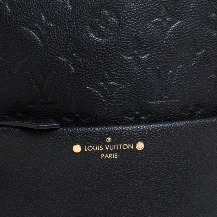 Pre Owned Louis Vuitton Black Empreinte Leather Sorbonne Backpack