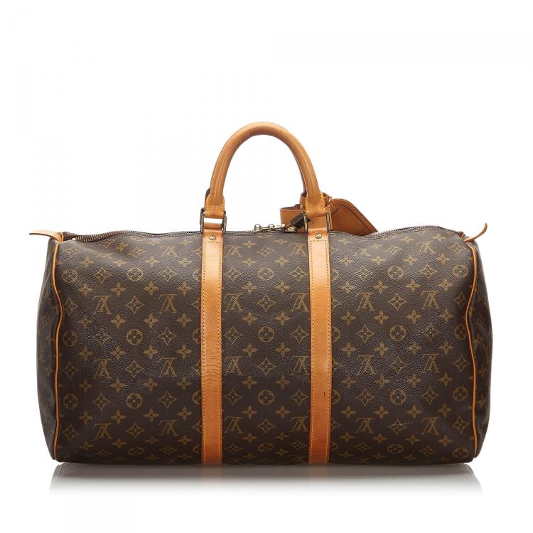 Pre Owned Louis Vuitton Monogram Canvas Keepall 50 Bag
