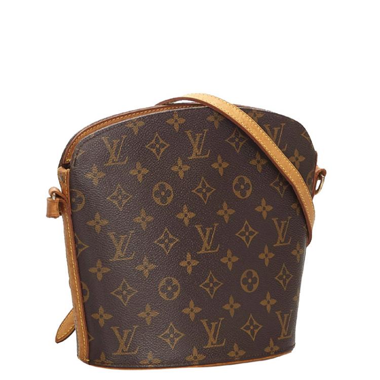 Louis Vuitton Drouot Leather Handbag