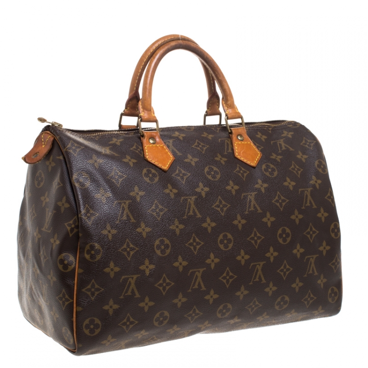Pre Owned Louis Vuitton Monogram Canvas Speedy 35